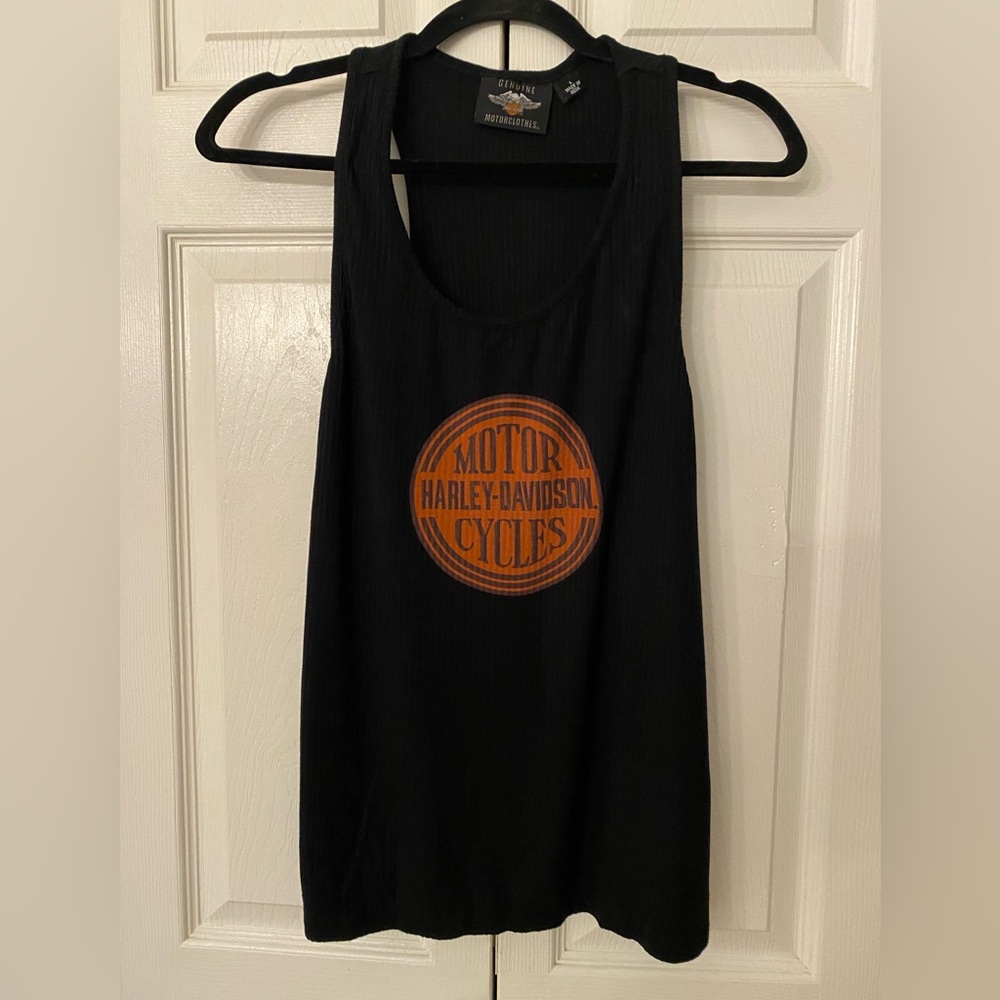 Harley-Davidson Black Racerback Tank Top Large